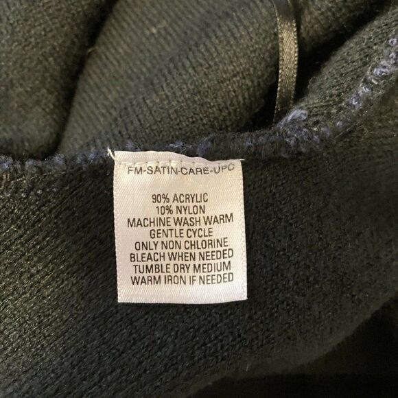 GNW Open Front Waterfall Sweater Cardigan Womens Size Medium Navy Blue Black - Picture 5 of 6